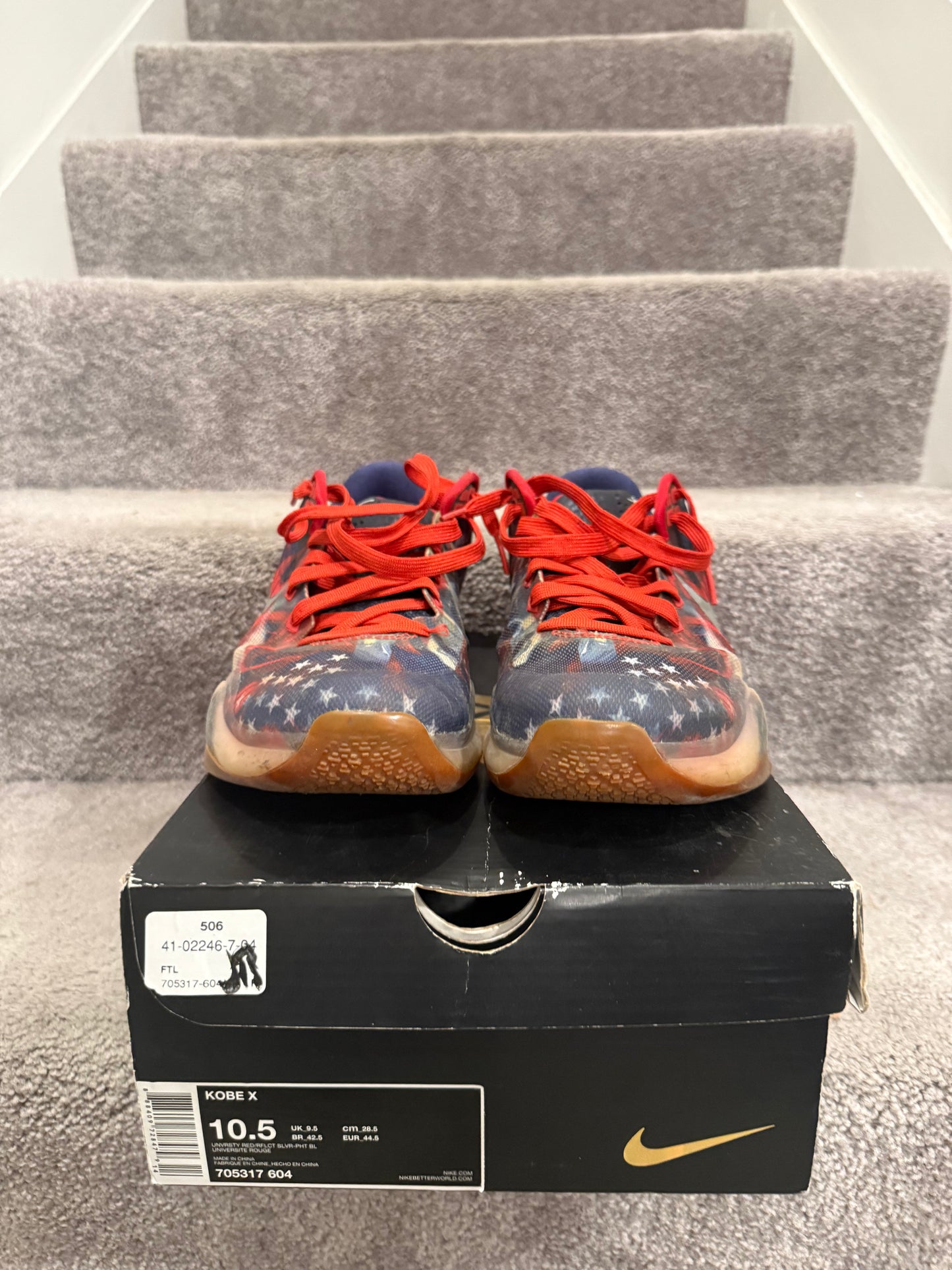 Nike Kobe 10 Independence Day - Size 10.5 (Used)