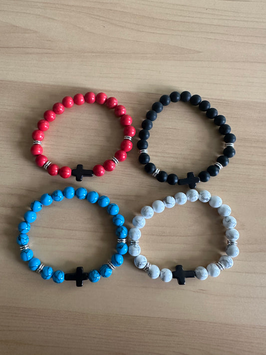 Cross Marble Bracelet