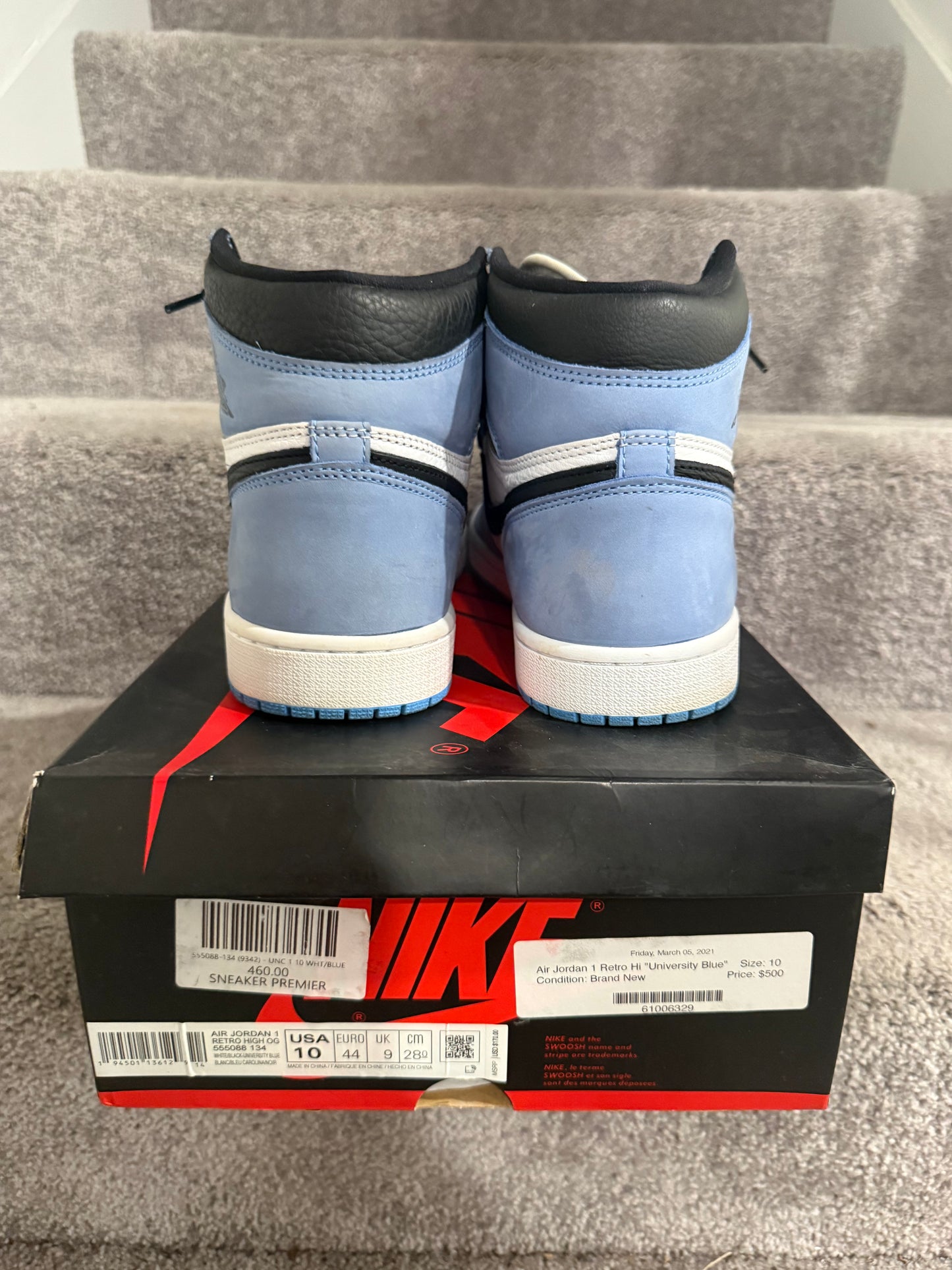 Air Jordan 1 University Blue - Size 10 (Used)