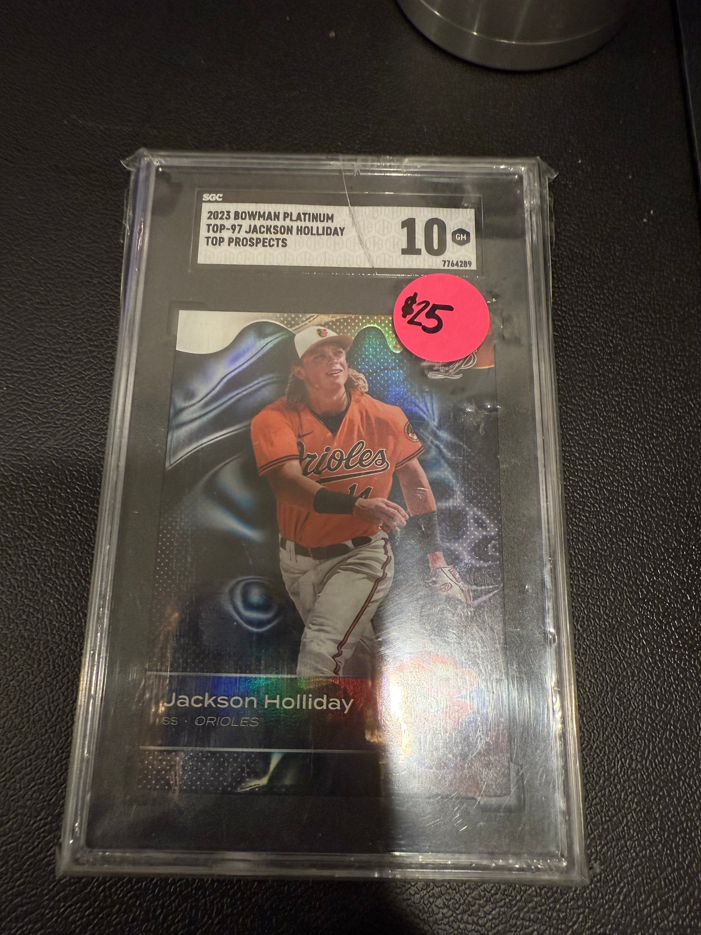 2023 Bowman Platinum Jackson Holliday Top Prospects #TP-97 SGC 10 (Holder Crack)