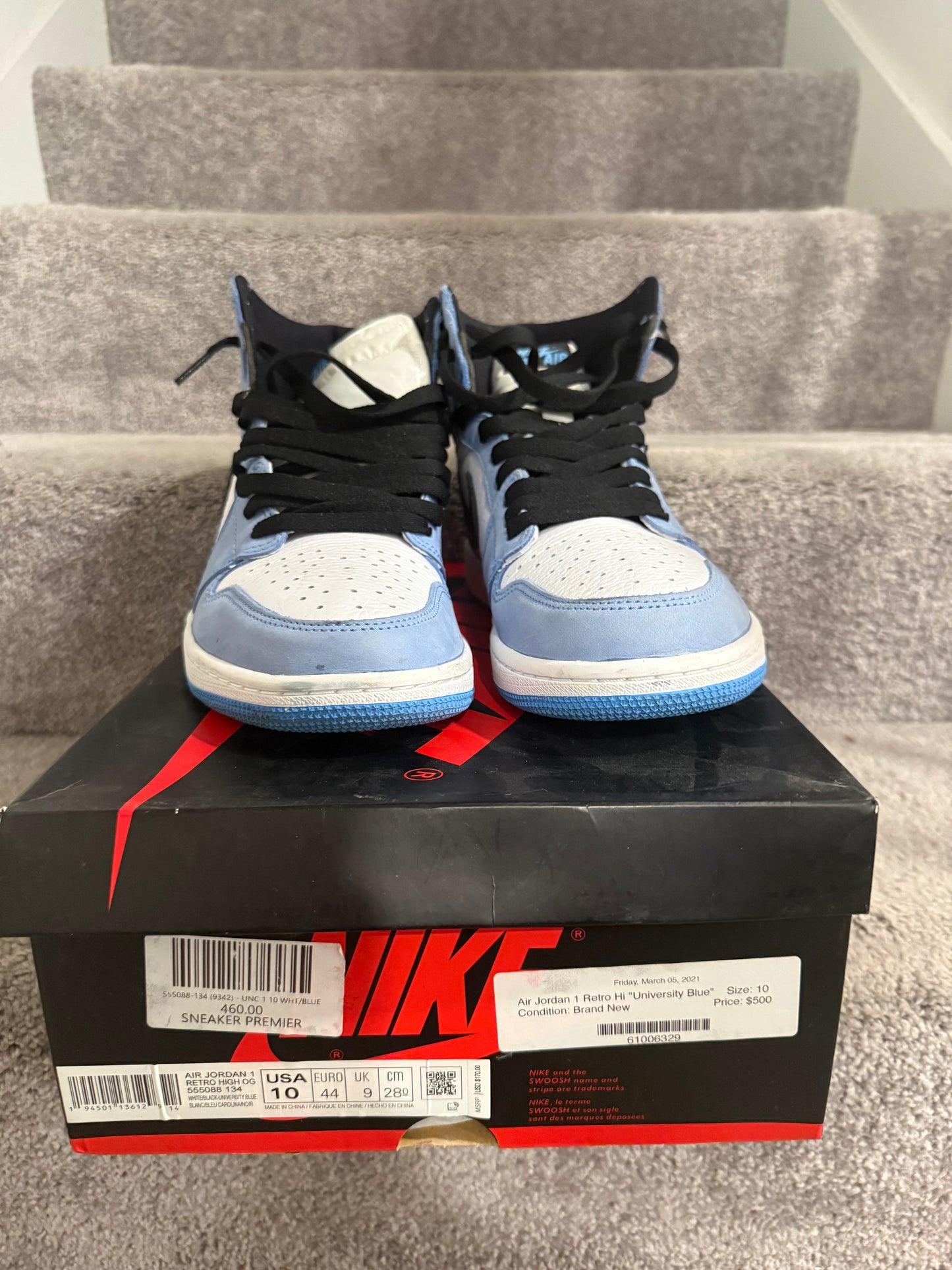 Air Jordan 1 University Blue - Size 10 (Used)