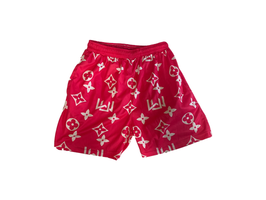 Pink Monogram Shorts