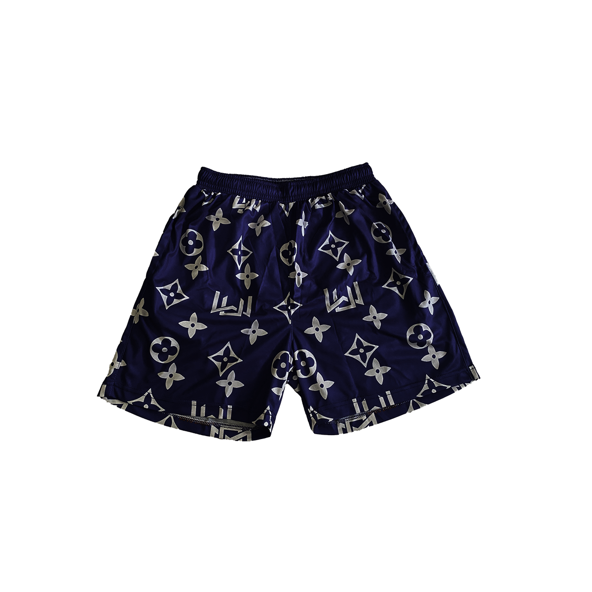 Navy Monogram Shorts