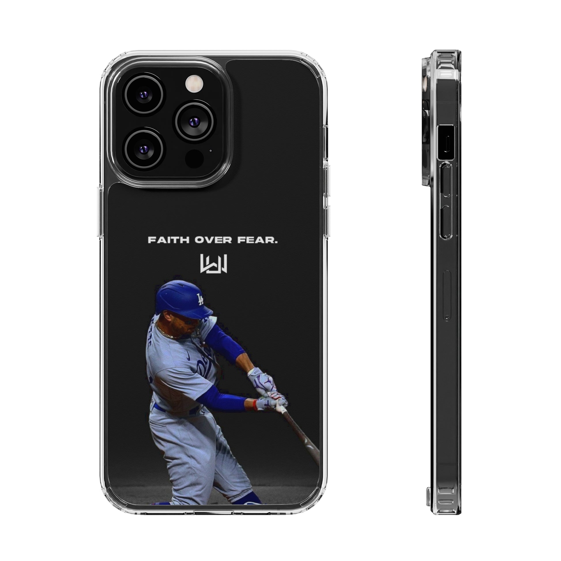 Faith Over Fear Mookie Clear Case – The Unwritten Brand Faith Over Fear Mookie Clear Case – The Unwritten Brand
