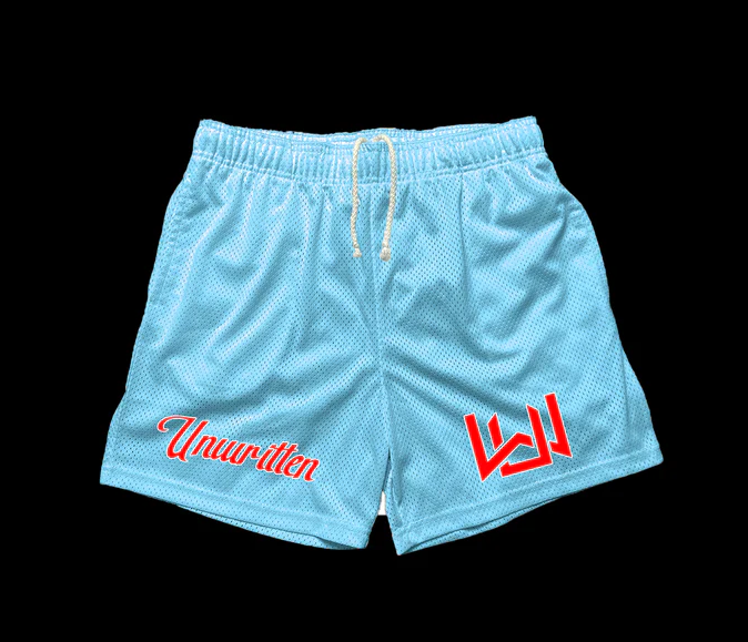 Baby Blue Mesh Shorts