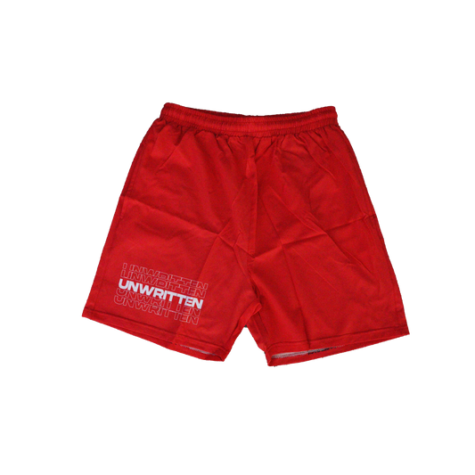 Red Microfiber Shorts